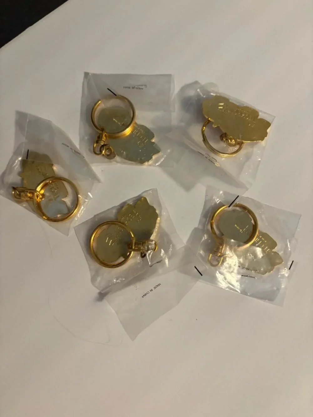 5 Vintage Chevron Gas Oil Tony Turbo Car Keychains Advertising Promo